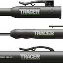Tracer Mechanical Carpenter Pencils Set with Replacement Lead (6 Pack) - Construction Pencil with Site Holster - All In One Marking Kit for Carpenter Tools Contractor Pencils - AMK1