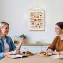 EVER-GOING TUNE Fall Vibes Autumn Wall Art Poster, Pumpkin Maple Leaves Art Poster, Harvest Seasonal Canvas Prints Wall Decor for Autumn Thanksgiving Home Gallery Living Room Bedroom, 16x24 Inches