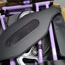 Ablecare Updated Rollator Walker for Seniors with Seat, 2 in 1 Rolling Walker Wheelchair Combo for Mobility-Impaired, Dual Height Adjustment, Lightweight & Foldable Rollator, Capacity 310lbs (Purple)