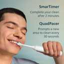 Philips Sonicare 1100 Series Electric Toothbrush - Sonic Toothbrush with Advanced Sonic Technology, EasyStart, Smartimer & Quadpacer, White, Model HX3641/02