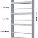 FOTOSOK Kids Bookshelf, Wall Mount 4-Tier Book Shelf Organizer for Toys and Books, Toy Storage Bookshelf in Bedroom, Living Room and Nursery, Grey