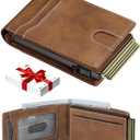 furid Card Wallet For Men Slim: Smart Rfid Minimalist Front Pocket Pop Up Wallet with ID Window - Gifts for Husband Father at Birthday Anniversary