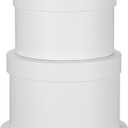 Flower Boxes for Arrangements Nesting Round Gift Boxes with Clear Lids White Round Boxes for Flowers Set of 4 Assorted Sizes Flower Boxes for Flower Arrangements, Valentine's Day, Mother's Day,