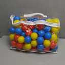 Vanland Ball Pit Balls for Baby and Toddler Phthalate Free BPA Free Crush Proof Plastic - Multicolored Pit Balls in Reusable Play Toys for Kids with Storage Bag (Blue+Red+Yellow)