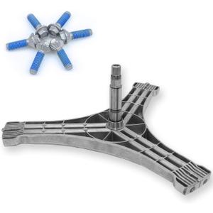 UPGRADED DC97-15491A Washing Machine Flange Shaft Assembly by AMI PARTS Compatible with Samsung Washer - 6 screws (DC60-40137A)