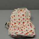 Mini Corduroy Backpack Bookbag School Bag for Toddlers Girls and Boys Preschool Daycare Kindergarten 13'' H Lightweight Fits for Folder(Strawberry-Beige Corduroy)