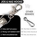 Jos & Haz Curtain Pull Wand Clear Acrylic 36" (2 Pack) – Pull Rod Wand for Grommet Panels, Vertical Blinds, Shower Drapes – Invisible Curtain Opener Stick for Opening & Closing Curtains