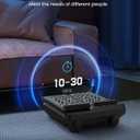 Foot Massager for Neuropathy,Plantar Fasciitis, High-Frequency Vibration Feet Massager with Heat, 30 Speed Levels & 3 Angles Relax Calf Leg and Foot for Circulation Pain Relief, Remote Control (Black)