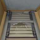 WOA WOA Step Ladder, 2 Step Foldable Step Stool with Widen Pedals, Portable Aluminum Stepladder, Compact Ladder for Space Saving, Home Ladder for Kitchen(300lbs, Gold) (2 Step, Brown Gold)