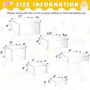 Leinuosen 6 Pcs Acrylic Buffet Risers Stands for Food Display Cubes Box, 6 to 11 Inch Square Catering Table Dessert Decorative for Wedding Brunch Setup Party Jewelry Collectible, Hollow Bottom (Clear)