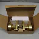 Haidms Gold Door Knobs Interior, Zinc-Alloy Heavy Duty Round Brushed Gold Privacy Door Knobs for Bedroom Modern Bathroom Interior Door Lock Bulk(6 Pack)