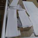 LINSY HOME Sideboard Buffet Cabinet with Storage, 55" Fluted Coffee Bar Cabinet with Tambour Sliding Doors and Drawer, Mid Century Modern Wood Storage Buffet Table for Kitchen, Living Room, Oak