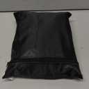 Outdoor Square Table Cover Waterproof UV-Resistant for 28 x 28 Inch Patio Tables - Heavy Duty Weatherproof Table Top Protector with Elastic Hem (Black)