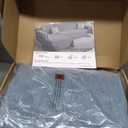 CAPALOCA Sectional Couch Covers, 2 Pieces Chenille Sofa Cover L Shaped Couch Cover Blanket for Dogs Washable Sofa Slipcovers Pet Furniture Protector (XXX-Large: 71" x 118" + 91" x 134", Blue)