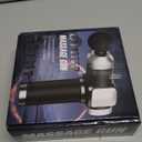 Deep Tissue Massage Gun, Portable Percussion Muscle Massager with 30 Speeds & 6 Attachments, Handheld Electric Back & Neck Massager for Pain Relief (Black)