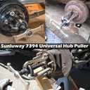 Sunluway Universal 7394 Hub Puller Brake Drum Puller Heavy-Duty Wheel Hub Removal Tool