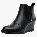Vepose Women's Chelsea Ankle Boots Wedge Heel Booties Casual Shoes for Women 9.5
