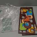 CroBlissful 2 Pcs Mid Century Wall Art Mid Century Modern Decor Elegance Wall Accents Wood Abstract Decor Geometric Panels for Interior Panel Wood Art for Home Living Room