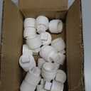 20Pack 1/2 Inch PVC Male Threaded Pipe End Cap SCH40 1/2" PVC NPT Male Cleanout End Cap Plug Adaptor for Plumbing Water Line