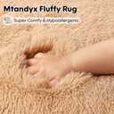 Large 9x12 Area Rug for Living Room, Soft Shag Rugs for Bedroom, Non-Slip Ultra Fluffy Rug,Modern Plush Carpet for Girls Boys Kids Room Dorm,Fuzzy Rug for Home Decor Aesthetic,Beige