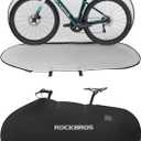 ROCKBROS Bike Travel Bag for Transportation Travel Outdoor Indoor Bike Storage Bag Anti-dust Waterproof Bike Covers for 26 inch Mountain Bike Road Bike, Black