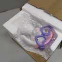 Kathfly 2 Pack Easter Bunny Table Decorations Pastel Resin Easter Bunny Figurines with Glasses for Home Tiered Tray Centerpieces Farmhouse Spring Decoration Rabbit Statue for Mantel Shelves Tabletop