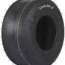 GICOOL (1 Pack) 11x4.00-5 Tubeless Zero Turn Mower Tire, Riding Lawnmower Smooth Tread, 4 Ply