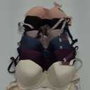 Women's Basic Plain Lace Bras Pack of 6- Assorted 37C