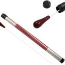 Piutouyar Music Conducting Baton, Music Baton Orchestra Baton Band Conductor Baton Imitation Agate Handle Music Conductor Baton with Tube Case for Concert(Red Handle)