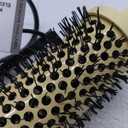 1.77-Inch Thermal Brush - Ceramic Ionic Heated Round Brush for 90's Full-Bodied Style, Volumizing, Smooth Hair & Natural Curls, Dual MCH Heating, Digital Display, 9 Temperature, Dual Voltage (Sunset Orange Gradient)