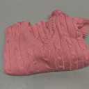 Amazon Essentials Women's Soft Fisherman Cable Knit Long-Sleeve Crewneck Sweater (Medium, Dark Red)