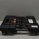 Voipvvii Folding Hand Truck 500lbs, Portable Heavy Duty Dolly Cart, 6 Wheels Collapsible Luggage Cart with 2 Elastic Ropes - Compact Trolley Cart for Easy Moving - Ideal Hand Cart for Travel and More (1.70, Black)