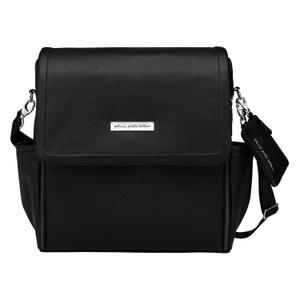 Petunia Pickle Bottom Boxy Backpack, Diaper Bag, Stylish Baby Bag, Spacious Backpack, On-The-Go Moms, Ebony (Ebony)