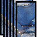 8x20 Picture Frame Set of 6, Black Frame for 8 x 20 Inch Picture Poster Photo, Light Weight and High Transparent 8 by 20 Frame for Wall