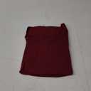 Beauhuty Womens Plus Size Tops Square Neck Tunic Double Ruffles Hem 3/4 Sleeve Shirt Casual Trendy Flow Loose Dressy Blouse XXL, Maroon