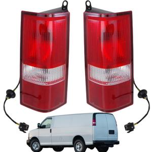 munirater 1 Pair of Tail Lights Left and Right Side Replacement for 2003-2023 Express/Savana Rear Brake Lamps 84216114, 23338319 84639024, 23338320