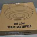 Round Basting Cover - 2 Pieces, 12.2 Inch Metal Steamer Dome Grill Accessories for Blackstone, Cheese Melting Dome for Griddle Cooking & Steaming, Good for Outdoor & Indoor