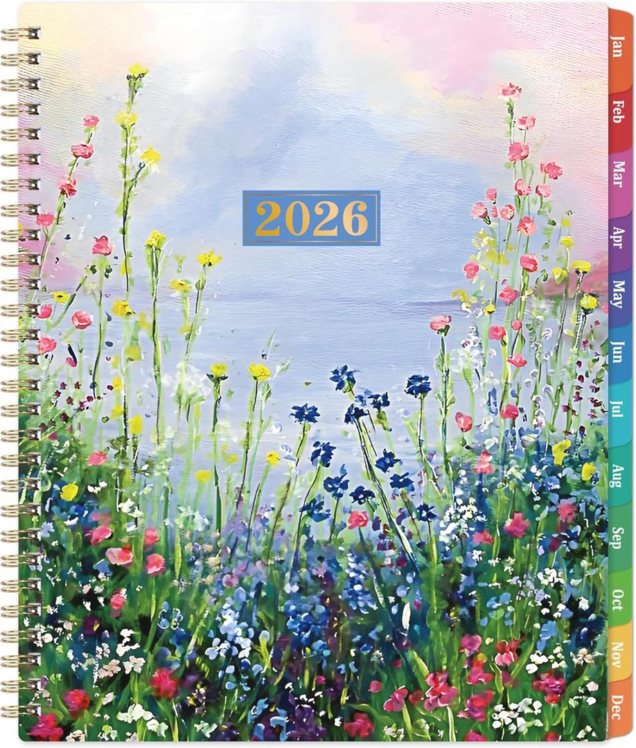 2026 Planner - 2026 Planner Weekly and Monthly, Jan. 2026 - Dec. 2026, 9.7" x 11" with Tabs, Thick Paper, Strong Twin-Wire Binding, Calendar Planners 2026