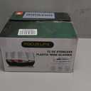 FOCUSLINE 32 Pack Plastic Glasses Stemless, 12 Oz Crystal Clear Disposable Cups, Reusable Plastic Glasses for Parties Weddings, Shatterproof Recyclable and BPA-Free