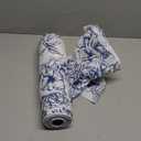 party greeting Blue Floral Tablecloth Roll 51In x 100Ft Vintage Flower Table Cloths Blue White Party Disposable Table Covers for Wildflower Bridal Shower Birthday Party Decorations Supplies (Plastic)