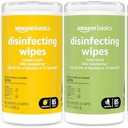 Amazon Basics Wipes, Lemon & Fresh Scent, Sanitizes/Cleans/Deodorizes, 340 Count (4 Packs of 85)