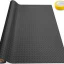 4×10FT Garage Floor Mat, 2.8mm Thickened with A Roll of Tape Black