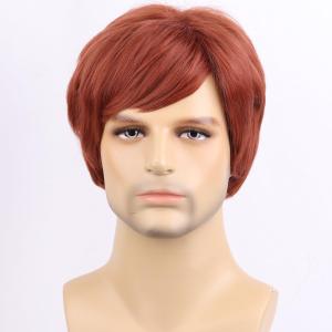 BERON Mens Orange Wig Short Straight Ginger Male Dark Orange Auburn Heat Resistant Daily Wear Costume Synthetic Wigs Come BERON Mens Orange Wig Short Straight Ginger Male Dark Orange Auburn Heat Resistant Daily Wear Costume Synthetic Wigs Come