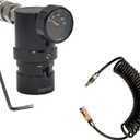 HPA Low Pressure MR Reg GEN2 Micro CO2 Regulator Adjustable with US 2202 Foster Output 20psi to 200psi for Airsoft Pistol PCP Paintball