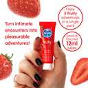 SKINS Flavored Lube Set - 3 Flavored Water Based Lubes - Fruity Edible Lubricant & Licks - Watermelon, Strawberry and Mango & Passionfruit Flavored Lube for Oral Pleasure & Intercourse