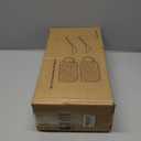 Microwave Soup Bowls with Handles: 38 Ounce Extra Large Ceramic Soup Mug with Handle & Spoon - Oversized Ramen Bowl Set of 2, 6 Inch, White