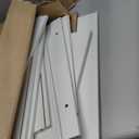 TEENFON Bathroom Wall Cabinet, Bathroom Cabinet with Barn Doors & Adjustable Shelf, Over The Toilet Storage Cabinet, Medicine Cabinet, White UNGGX001WV1