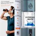Lifepro Hydrogen Water Bottle Generator with SPE/PEM Technology  HydroLife Peak Portable Hydrogen-Boosting Water Machine Upto 8000ppb with OLED Display & USB-C Charging  9.5oz, Polycarbonate Body
