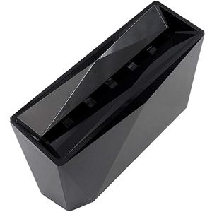Acrylic 6-Hole Eyelash Tweezers Holder Organizer | Acrylic Material | Double-Layer Design | Suitable for Eyelash Extensions & Beauty Salons | Black, White, - Black