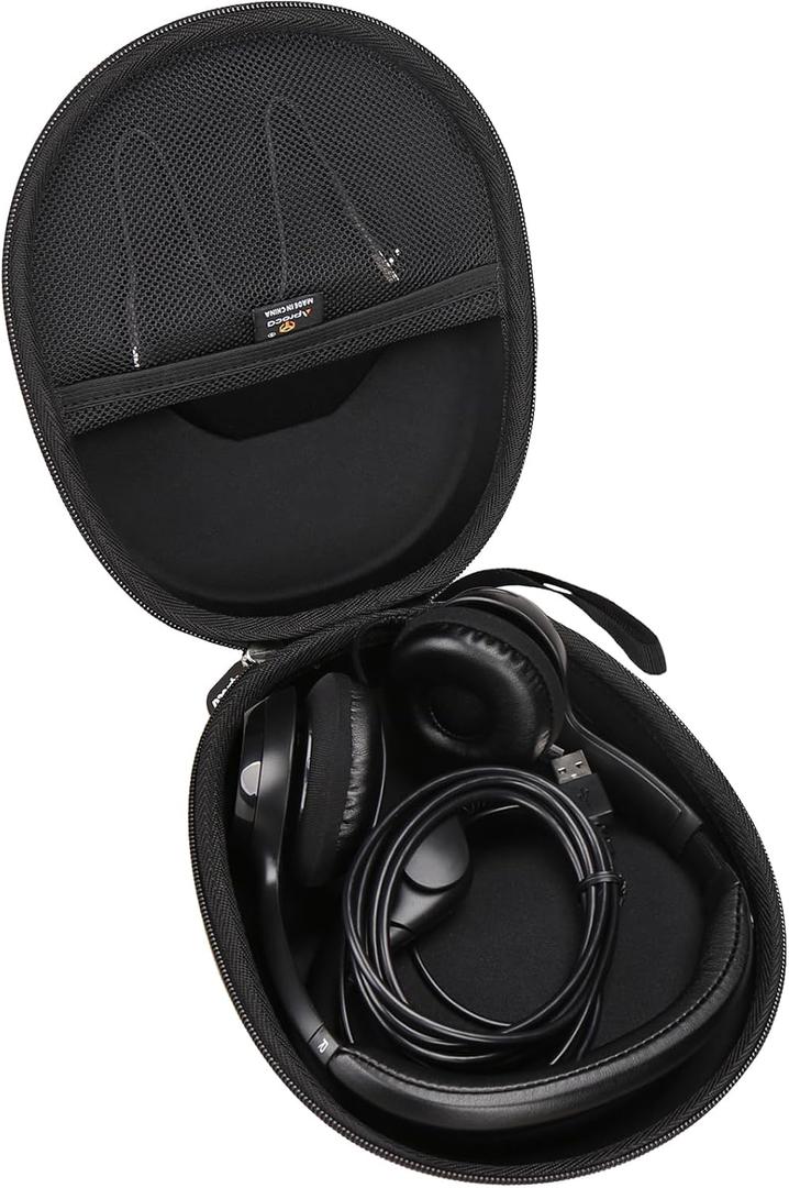 Aproca Case Compatible with Logitech H390 / Zone 301 / Zone 300 Gaming Headphones, Portable Headset Bag for Accessories (Case Only) (Black)